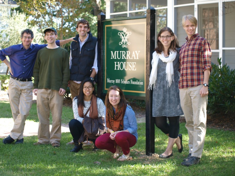 Professor Cristol with Colton '10, Bert '11, Vicki '12, Katie '13, Caitlin '11 and Nick '12.